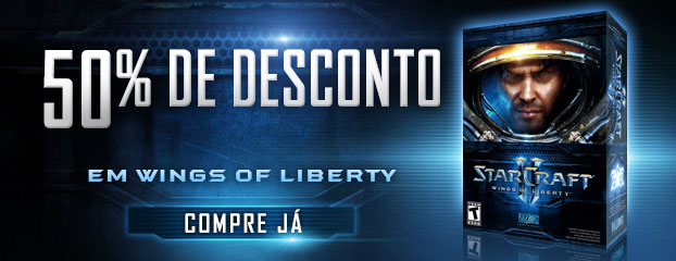 50% de Desconto em StarCraft II: Wings of Liberty