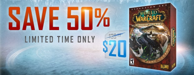 Save 50% on Mists of Pandaria – Sale Ended