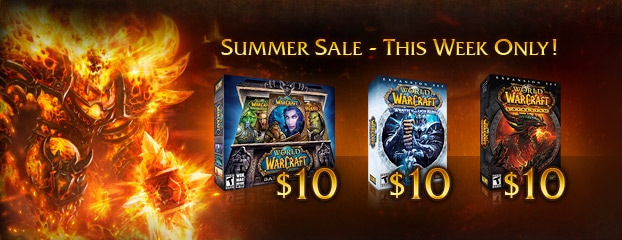 World of Warcraft $10 Sale – This Week Only