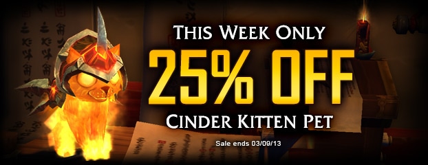 25% Off Cinder Kitten Pet—This Week Only