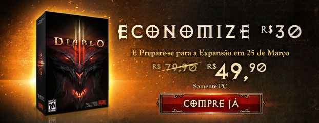 Economize R$30,00 em Diablo III!