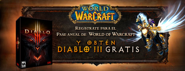 Regístrate para el Pase Anual de World of Warcraft y obtén Diablo III gratis