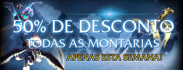 Montarias de World of Warcraft - 50% de Desconto