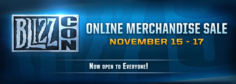 Post-BlizzCon® Online Store Sale Nov. 15 – Nov. 17