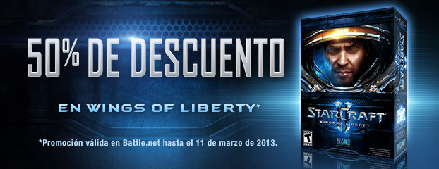 50% de descuento en StarCraft II: Wings of Liberty