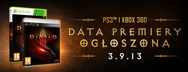 Diablo® III nadejdzie na konsole Xbox 360 i PlayStation 3™ 3 września 2013