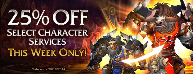 Save 25% on Select Character Services—This Week Only