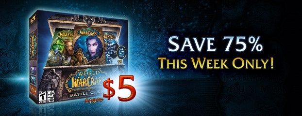  as this week only the world of warcraft battle chest is available for