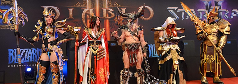 gamescom 2013 Blizzard 裝扮大賽的優勝者