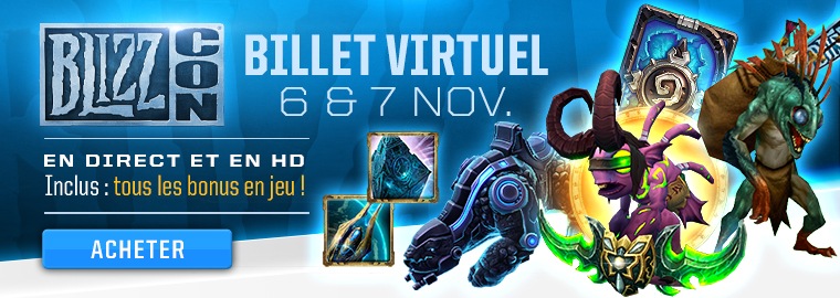 Présentation des cadeaux en jeu de la BlizzCon 2015