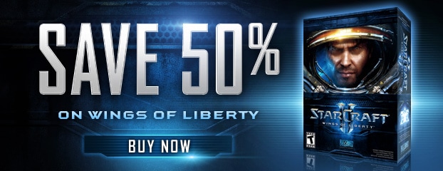 Save 50% on StarCraft II: Wings of Liberty—Limited Time Only