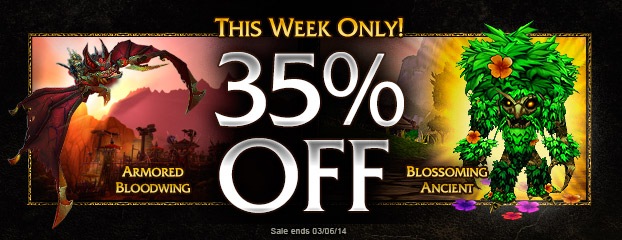 This Week Only – 35% Off Armored Bloodwing and Blossoming Ancient