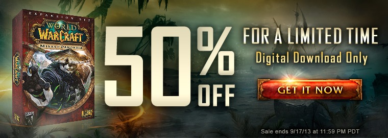 This Week Only—50% Off Mists of Pandaria