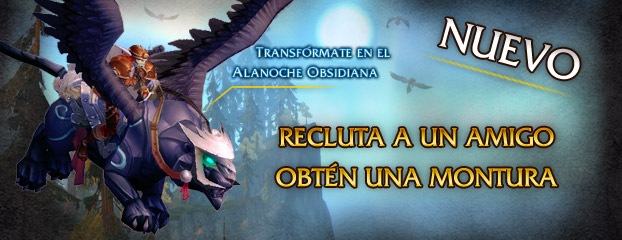 Recluta a un amigo — Nueva montura: Alanoche Obsidiana