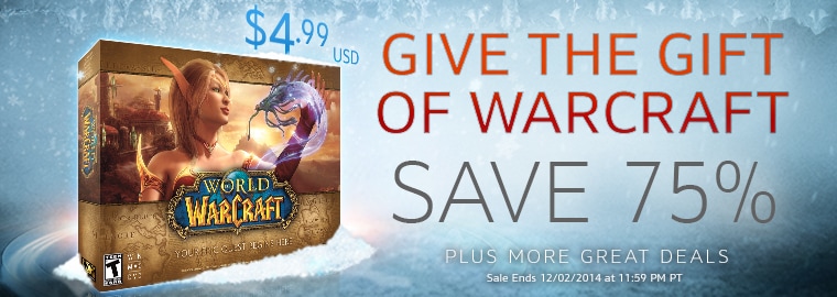 Give the Gift of Warcraft—WoW 75% Off on Black Friday!