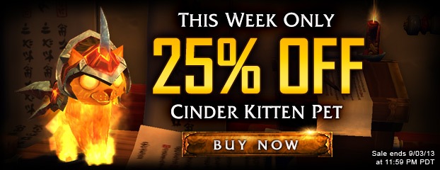 25% Off Cinder Kitten Pet—This Week Only