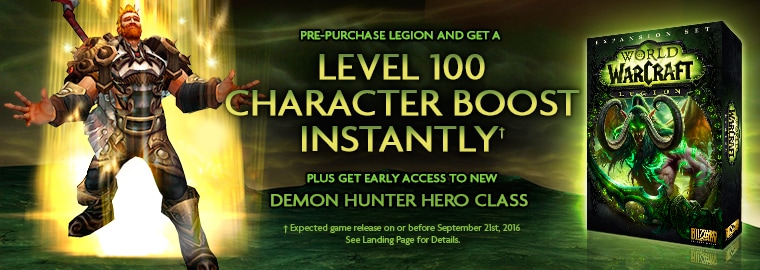 World of Warcraft®: Legion™ Now Available For Pre-purchase
