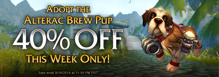 Adopt the Alterac Brew Pup—40% Off This Week Only
