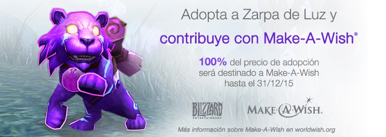 Adopta a Zarpa de Luz y colabora con Make-A-Wish®