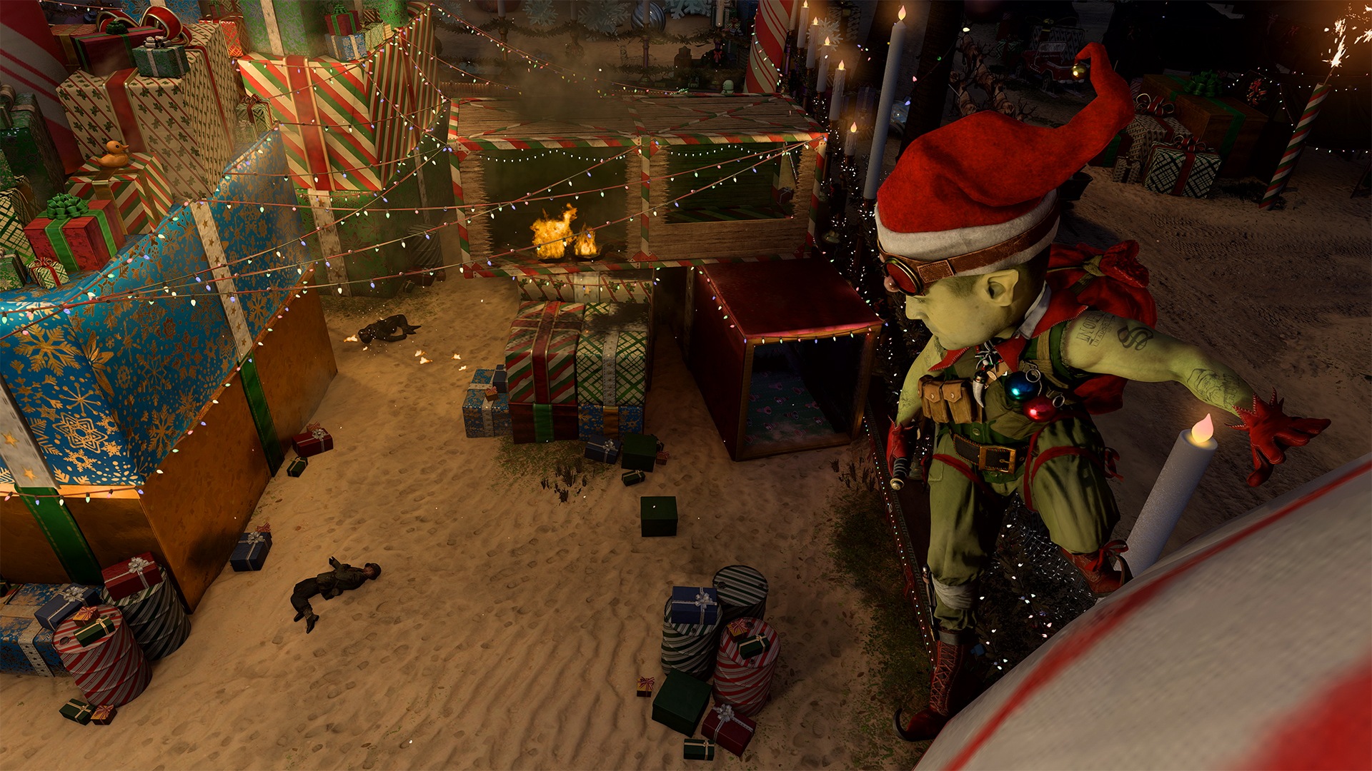 Shipmas: Shipment decorated for the holidays