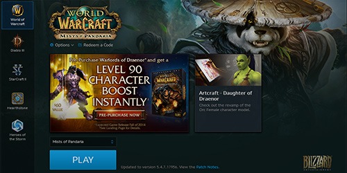 Blizzard updates Battle.Net desktop client page, new images