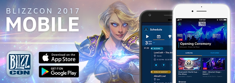 現在就下載2017 BlizzCon® 行動版 App