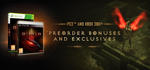 New Diablo® III Console Preorder Bonuses and Exclusives