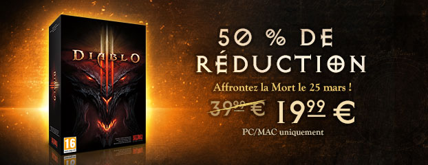 Économisez 50 % sur Diablo III pour PC/Mac !