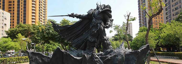 World of Warcraft: открытие статуи Короля-лича в Тайчжуне