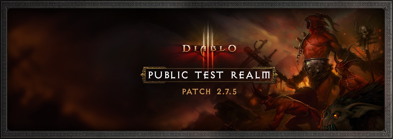 Diablo III PTR 2.7.5 | Has Concluded