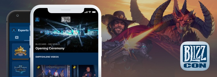 Ladet jetzt die 2018 BlizzCon®-App für Mobilgeräte herunter