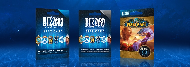 Tarjetas regalo de Blizzard