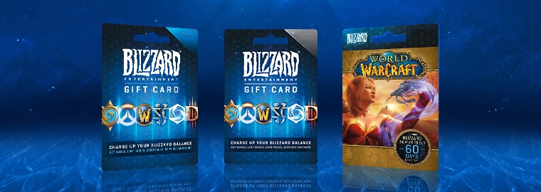 Подарочные карты Blizzard