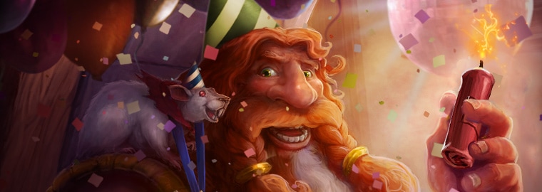 We’re celebrating Hearthstone’s First Anniversary, so come join the party!