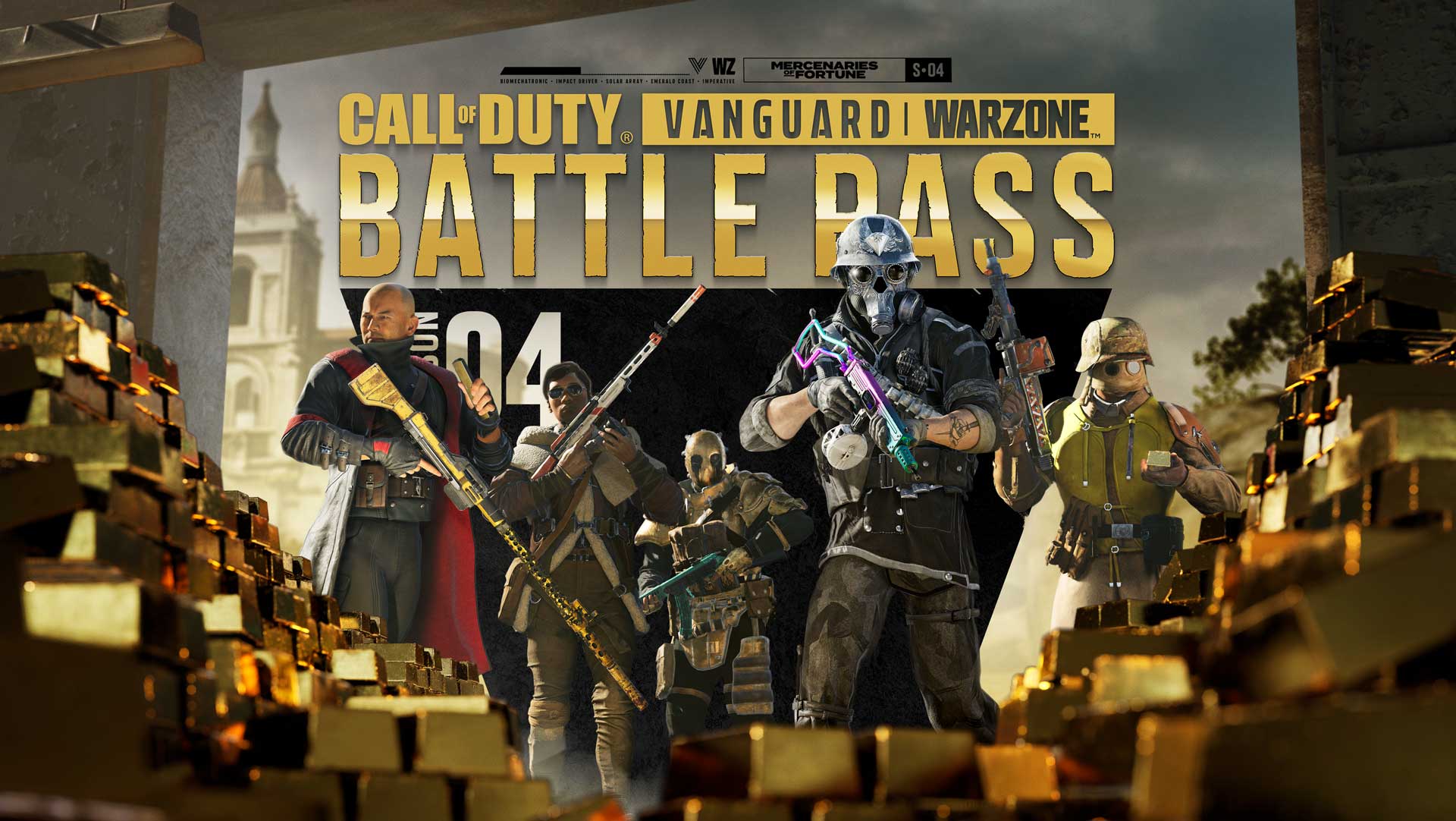 Detalles del Pase de batalla y los lotes de Mercenarios de la suerte de Call of Duty: Vanguard y Warzone
