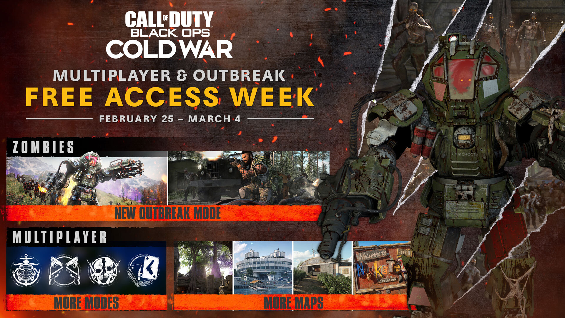 Jogue o Multijogador e Epidemia de graça em Call of Duty Black Ops Cold War