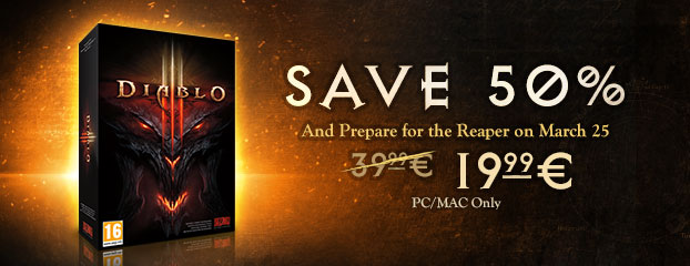 Save 50% on Diablo III for Windows/Mac