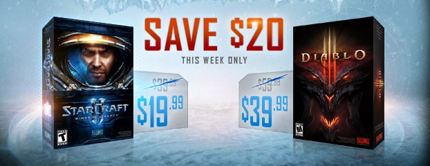 Blizzard Black Friday Offers – Save $20 on Diablo III and StarCraft II: Wings of Liberty 