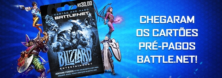 Gift Card Blizzard  Créditos para Jogos Blizzard - Xbr