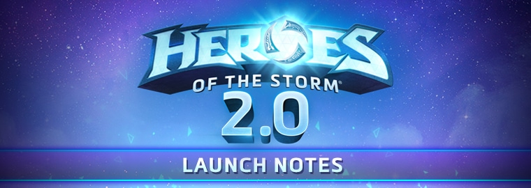 Notas do lançamento do Heroes of the Storm 2.0 - 25 de abril de 2017