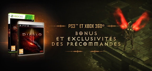 Nouveaux bonus et exclusivités pour la précommande de Diablo III sur console 