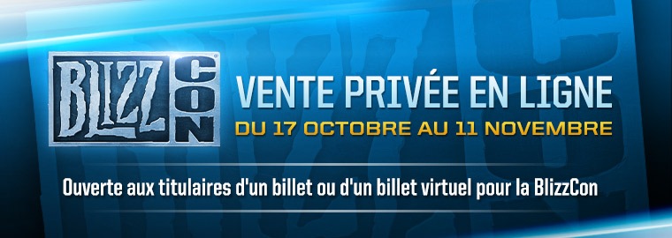 La vente en ligne des articles de la BlizzCon est ouverte
