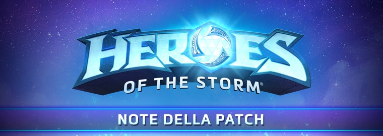 Note della patch PTR di Heroes of the Storm - 2 gennaio 2019