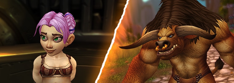 Character Viewer Updated: Female Gnome & Male Tauren!