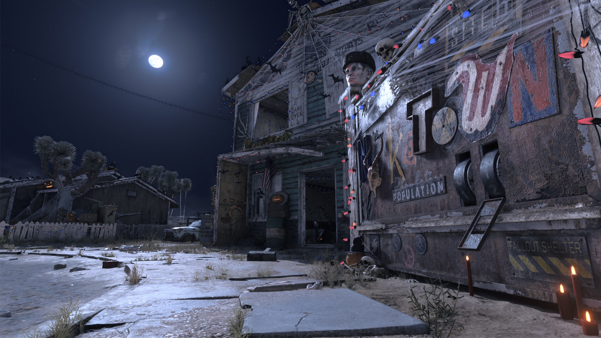 Nuketown ‘84 is now packed with decorations and scares for Halloween