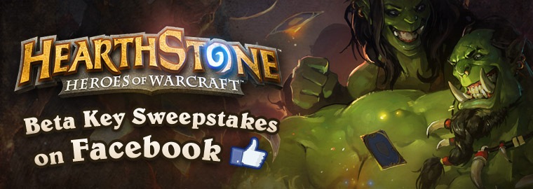 Hearthstone Beta Key Sweepstakes on Facebook