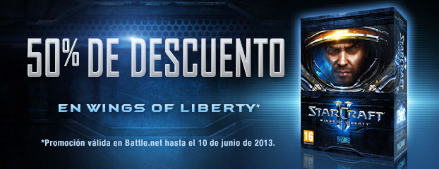Ahorra un 50% en StarCraft II: Wings of Liberty