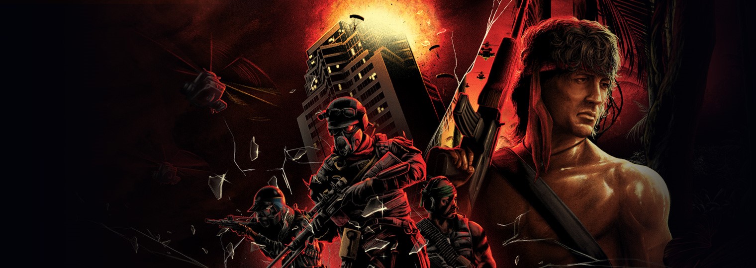 80s Action Heroes Rambo and John McClane Make Their Explosive