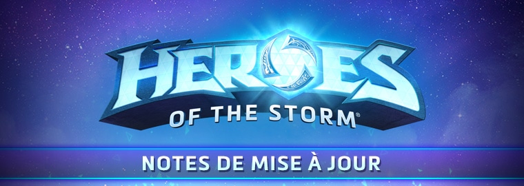 Notes de mise à jour du RPT de Heroes of the Storm - 29 juillet 2019