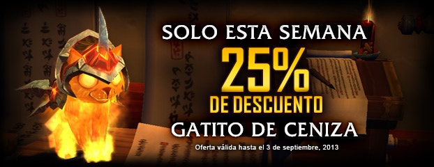 Solo esta semana: 25% de descuento en el Gatito de ceniza